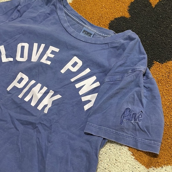 PINK cropped t shirt size xs - Picture 2 of 2